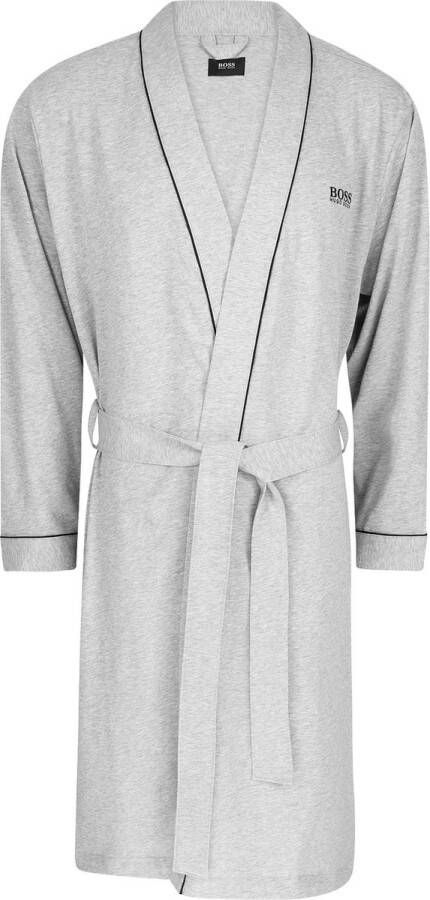 Hugo Boss heren ochtendjas (dun) kimono grijs Maat: M