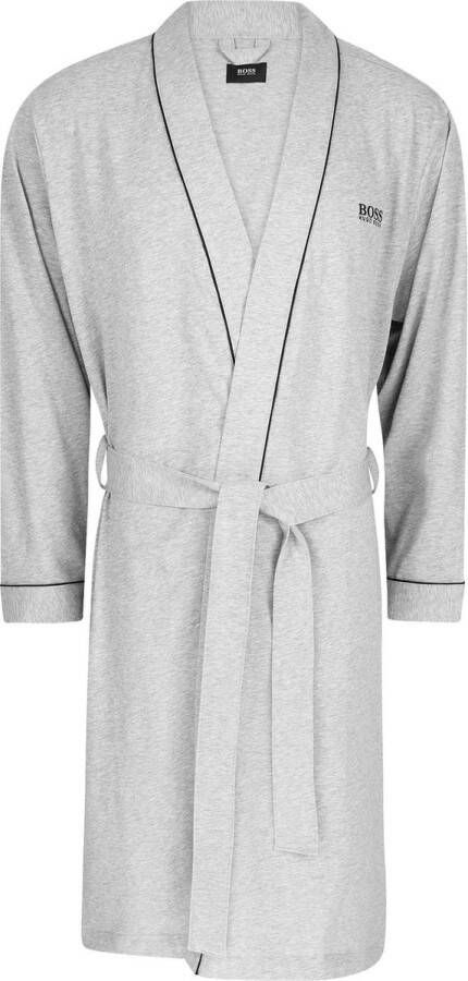 Hugo Boss heren ochtendjas (dun) kimono grijs Maat: XXL