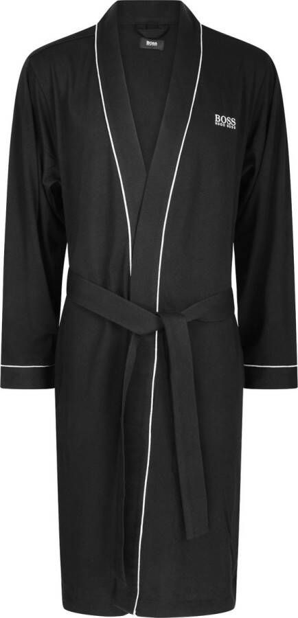 Hugo Boss heren ochtendjas (dun) kimono zwart Maat: XXL