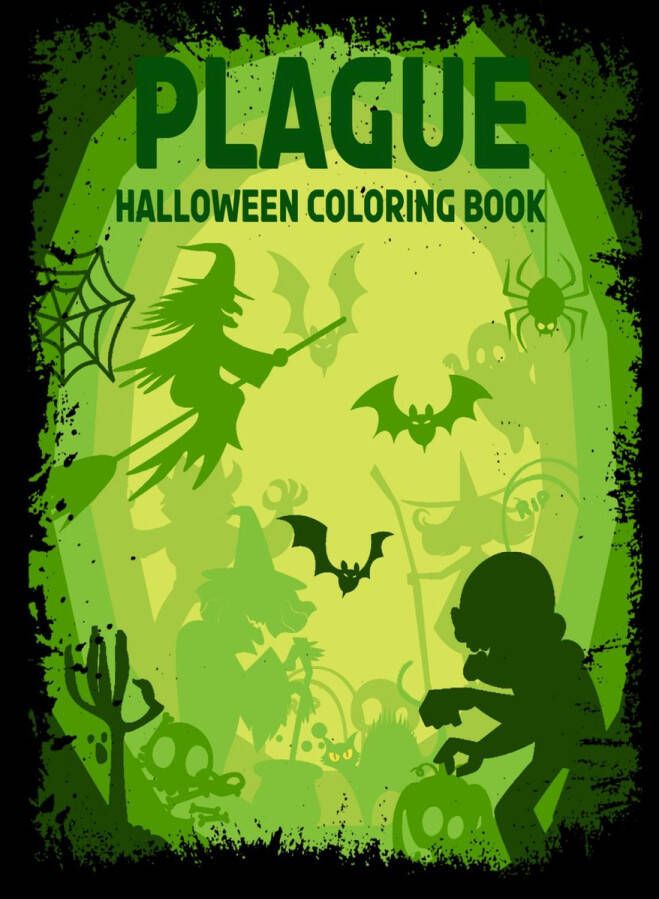 HugoElena Halloween kleurboek by The four horseman of Halloween: Plague