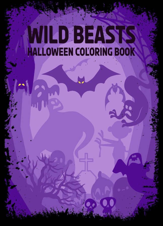 HugoElena Halloween kleurboek by The four horseman of Halloween: Wild beasts