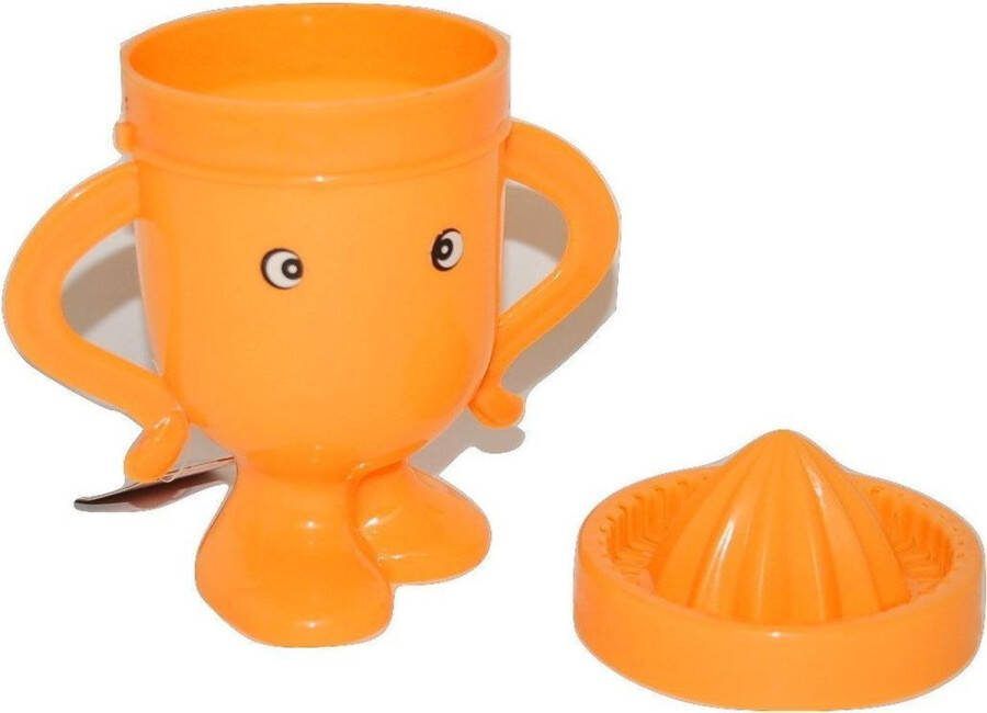 Huishoudkado.nl Set van 3 stuks Citruspers Fruitpers Sinaasappelpers Handmatig Met drinkbeker