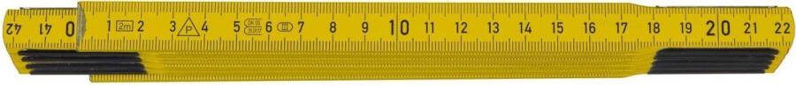 Hultafors P606G DU Duimstok Berkenhout Geel 2m