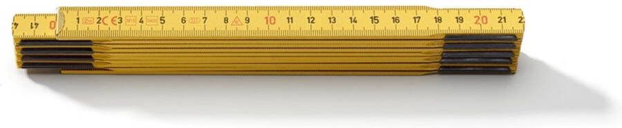 Hultafors t59-2-10G TR duimstok hout geel 2m