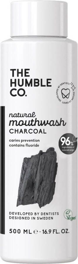 Humble Brush Natural Mouthwash Charcoal 500ML