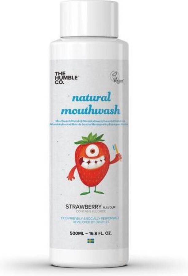 Humble Brush Mondwater Strawberry (voor kinderen) Strawberry (Aardbei Kids)