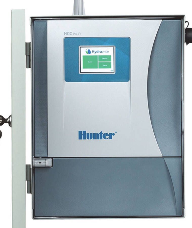 Hunter beregeningscomputer Hydrawise Commercial Control (HCC-800-PL8) WIFI bediening (buiten model plastic) 8 stations station gebaseerde programma's met 54 start tijden muurbevestiging