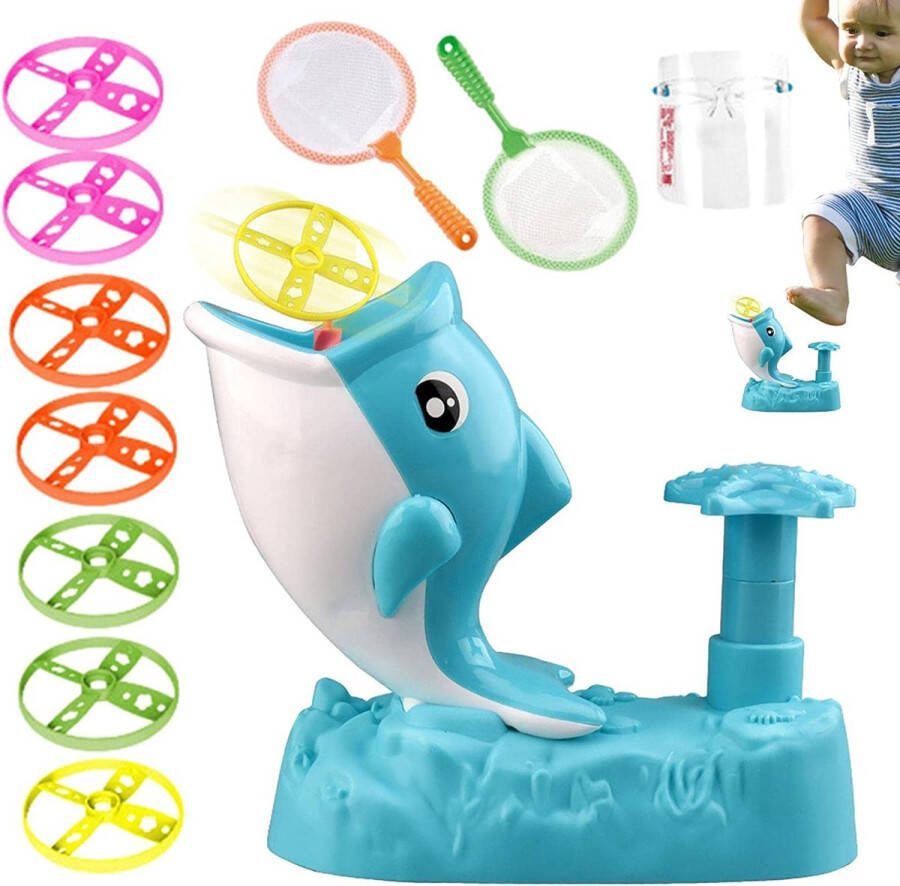 Huntex Shark Flying Disc Game Blauwgroen Binnen en Buiten Speelgoed Voor Jongens en Meisjes Flying Ball Ufo Zomer Winter Speelgoed Buitenspel Zwembad Speelgoed