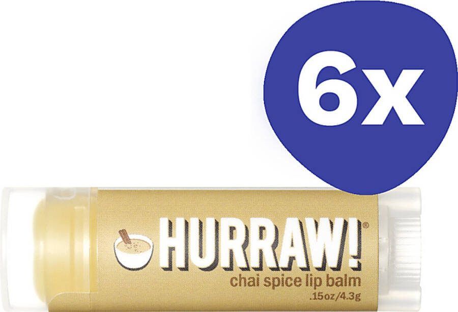 Hurraw ChaÃ¯Spice Lippenbalsem (6x 4 3gr)