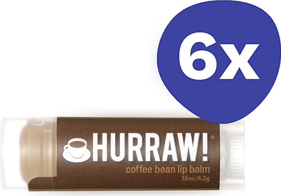 Hurraw Chocolate Lippenbalsem (6x 4 3gr)