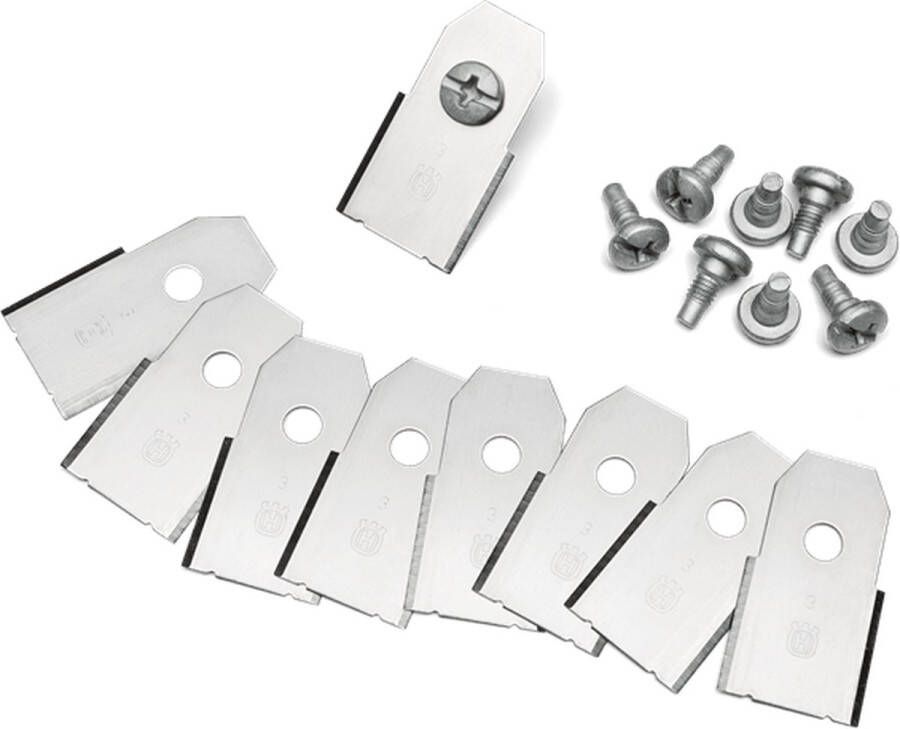 Husqvarna robotmaaier mesjes Carbon Steel 9 stuks