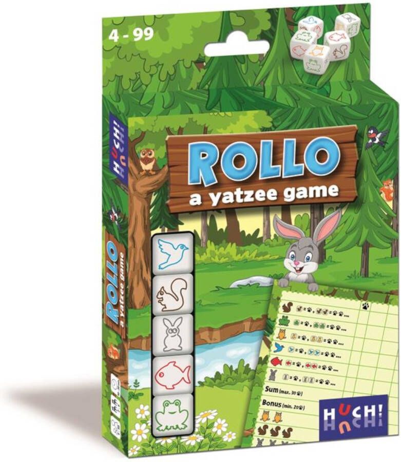 Hutch Hutter Rollo: A Yatzee Game- Dieren Dobbelspel