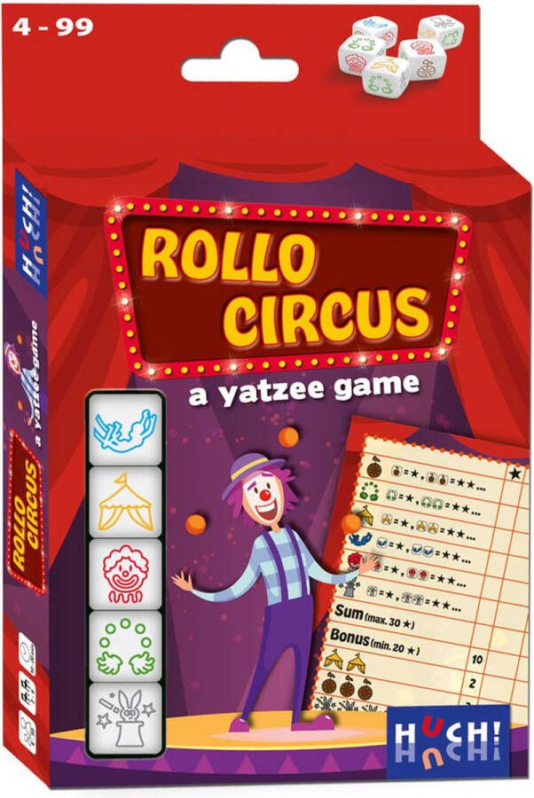 Hutter Rollo: A Yatzee Game Circus Dobbelspel (NL FR)