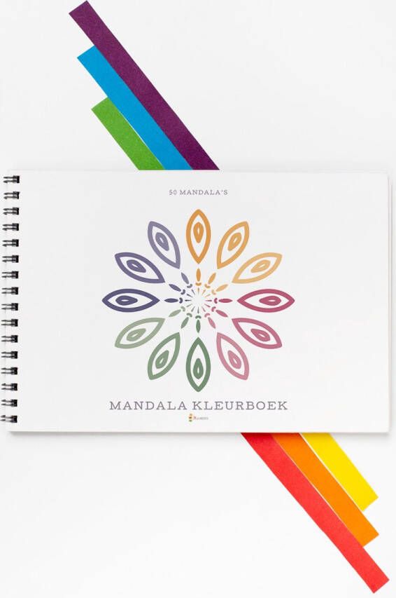Huurdies Mandala Kleurboek A5 50 Mandala's Spiraalgebonden 90gms papier