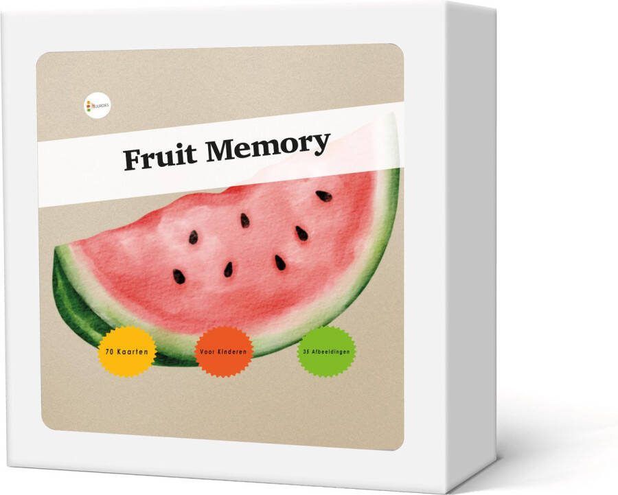 Huurdies Memo Geheugenspel Kinderen Fruit Kaartspel 70 kaarten gedrukt op karton educatief spel geheugenspel