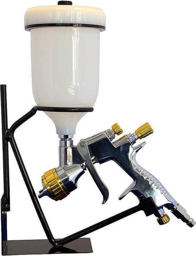 HVLP Spuitpistool verfspuit TH 201 AG zwart nozzle: 1.4 spuiten auto motor scooter camper boot
