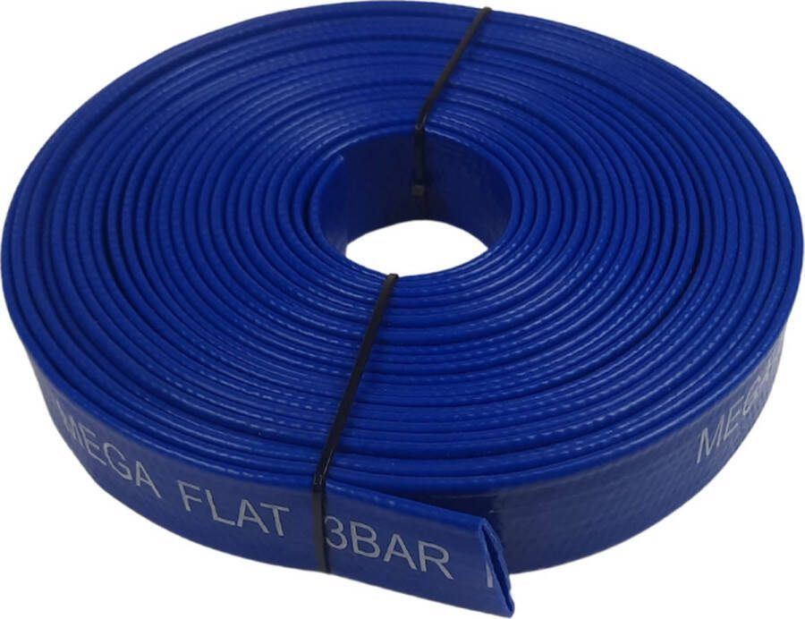 Hydro Platte tuinslang Diameter 19 20 mm voor dompelpompen 3 Bar -1 rol van 10 meter