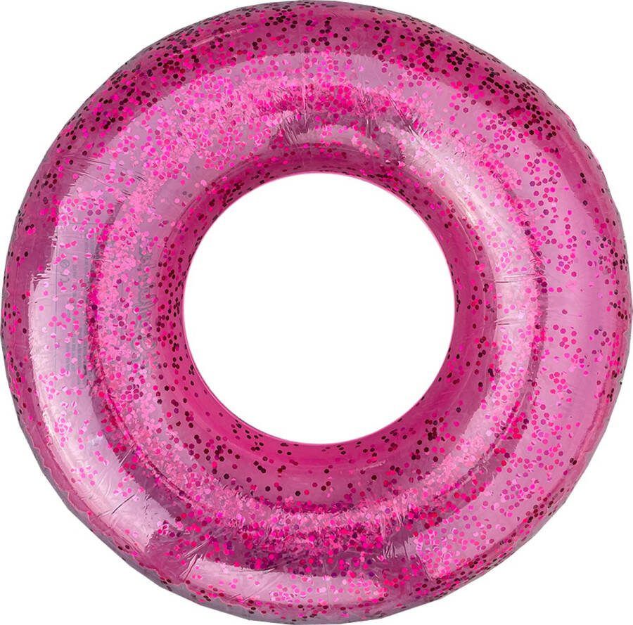 HydroSplash Opblaasbare Zwemband Zwemring Zwembad speelgoed Floaties voor in het zwembad Pink- Ø 90 cm
