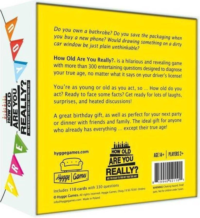 Hygge Games Party Game How old are you really? in het Engels
