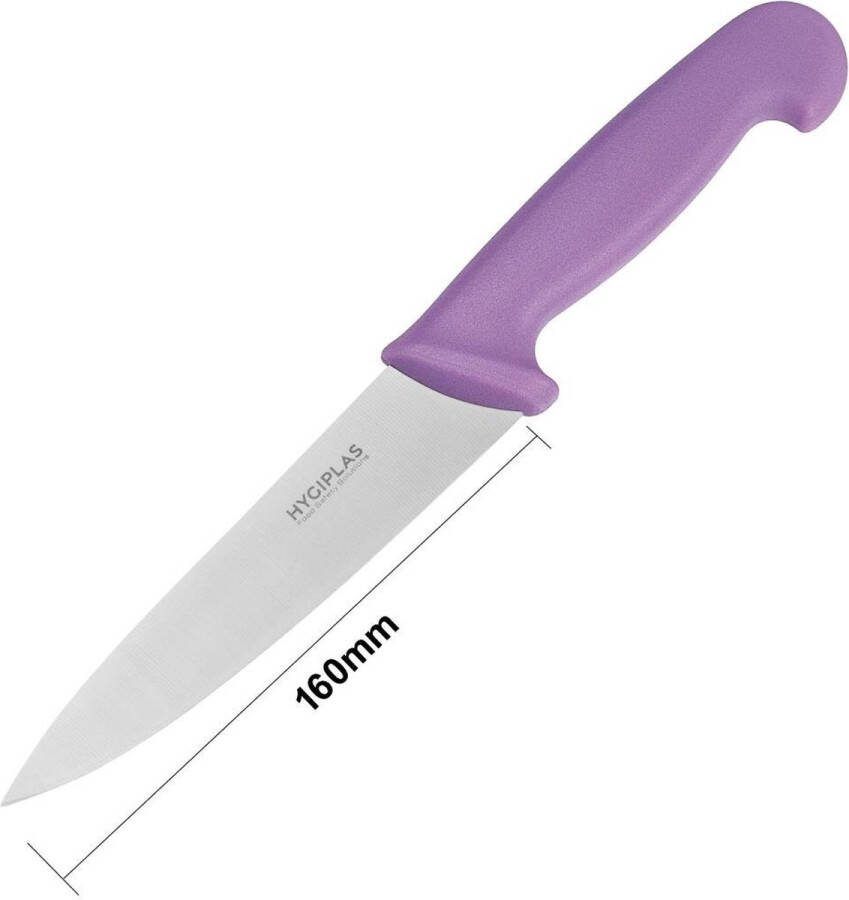 Hygiplas Koksmes Paars 16cm FX116 Restaurant Hotel Professioneel