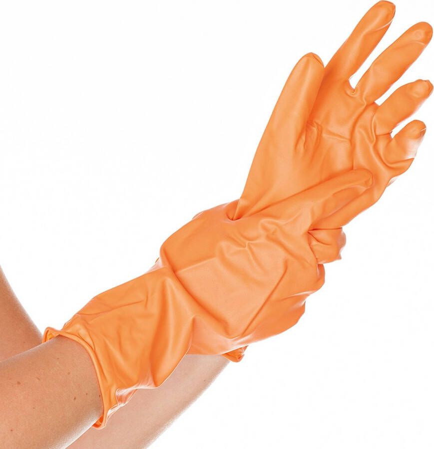 Hygostar Huishoudhandschoenen vinyl maat L latexvrij allergievrij herbruikbaar afwashandschoenen schoonmaakhandschoenen