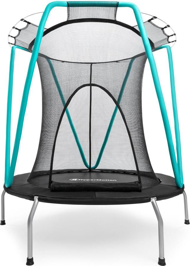 HyperMotion Trampoline voor kinderen met veiligheidsnet tuintrampoline 3-8 jaar gegalvaniseerd staal trampoline voor binnen en buiten max. belasting tot 25 kg maat