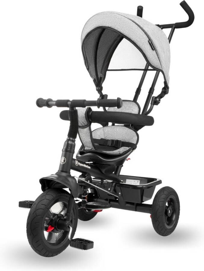 HyperMotion Kinderdriewieler van 1 Jaar tot 20 kg Kinderfietsen 1-4 Jaar Peuterfiets met Duwstuur Baby Peuterfiets Driewieler Ouderhandvat eerste Fiets Roze
