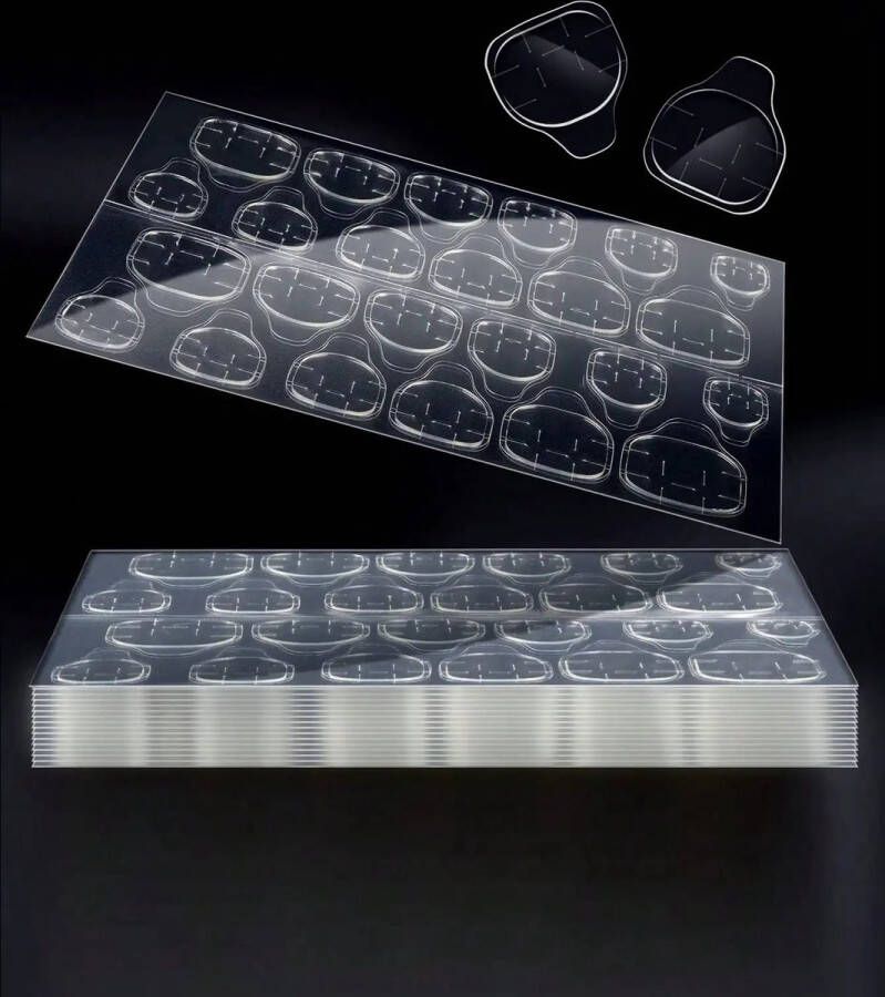 Hypify 240 x Dubbelzijdige Nagelstickers 5 vellen Plakkers voor Nepnagels Kunstnagels Makkelijk & Snel voor Plaknagels!