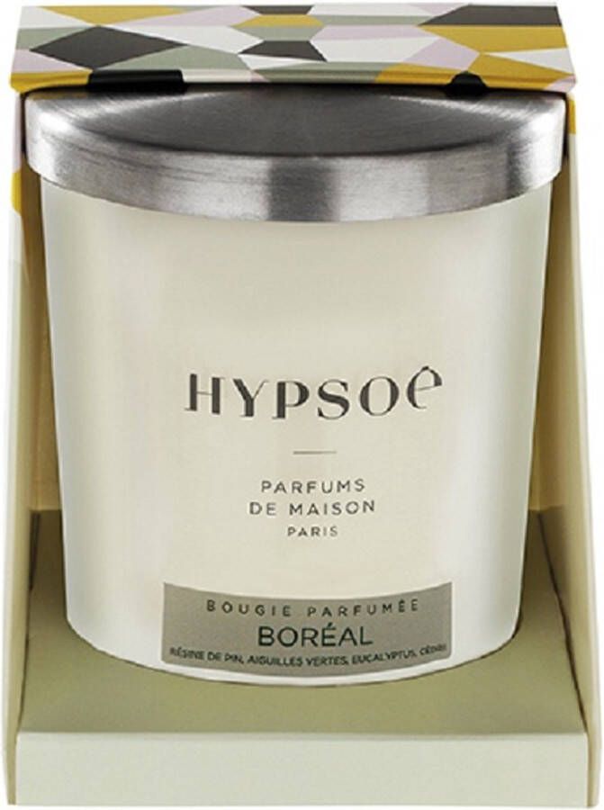 Hypsoé Geurkaars Boréal van het Franse merk 200 gram Kerst geur