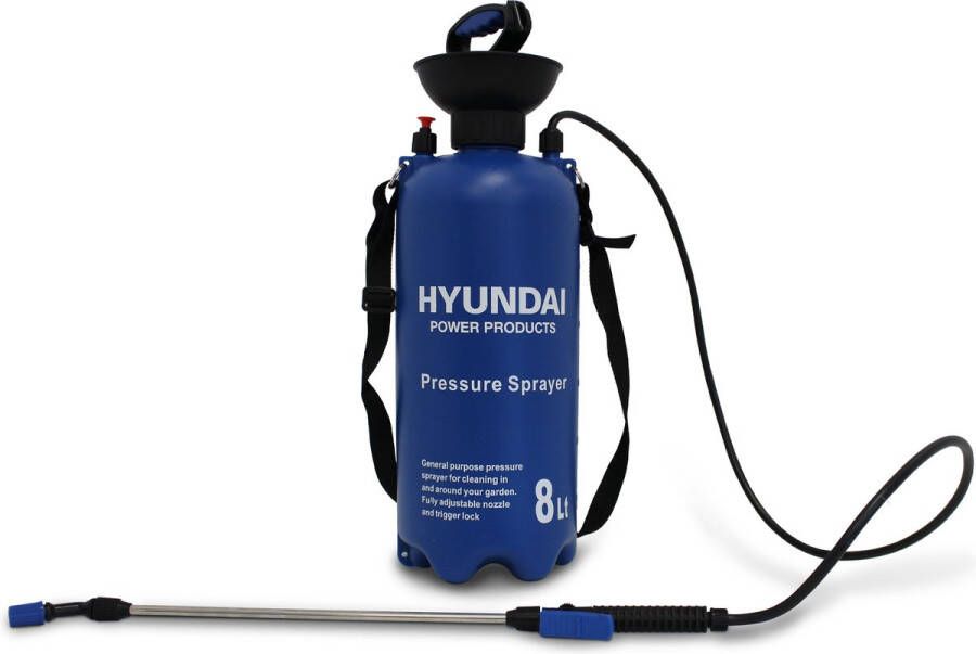 Hyundai Power Products Hyundai drukspuit 8 liter voor o.a. zuur Druksproeier 3 BAR Zuurbestendig