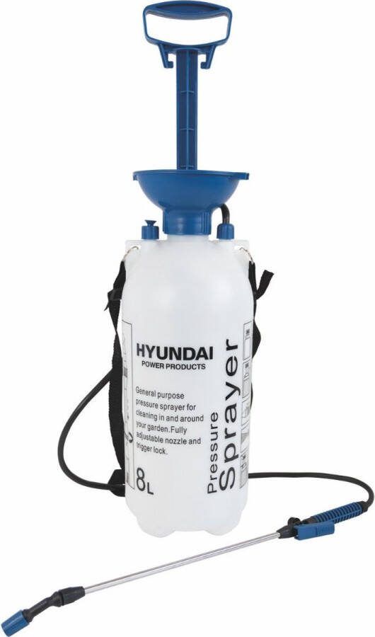 Hyundai Drukspuit 8 Liter 4 bar druk Geschikt voor meststoffen of insecticiden Schouderriem 1.6kg