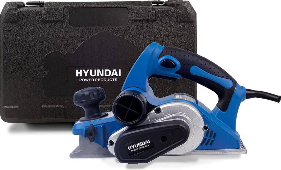 Hyundai elektrische schaaf 950W 82 x 4 mm Parallel-aanslag kan aan 2 kanten ingesteld worden ergonomische handgreep en softgrip