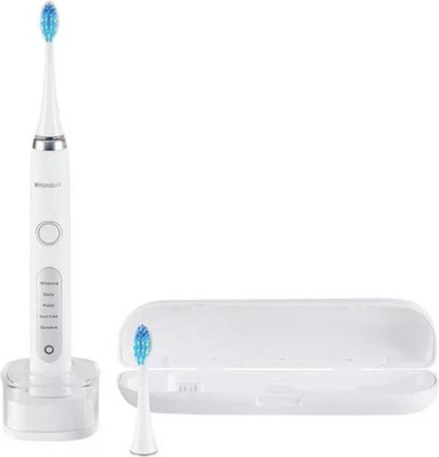 Hyundai Electronics Elektrische tandenborstel met reis etui Wit