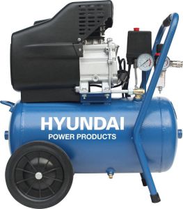 Hyundai Power Products Hyundai compressor 24 liter met vochtafscheider 8 BAR 66dB 180 liter minuut 2PK 1500W