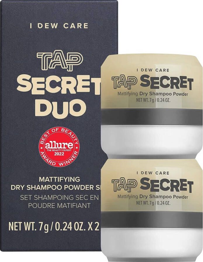 I Dew Care Tap Secret Mattifying Dry Shampoo Powder Droogshampoo Anti-vet haar Droogpoeder Volume haar Cadeauset 2 stuks