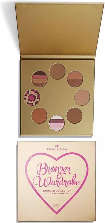 I Heart Makeup Bronzer Wardrobe Palette Bronzer Collection