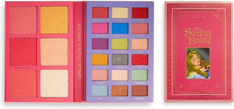 I Heart Revolution x Disney Fairytale Books Sleeping Beauty Palette Doornroosje Oogschaduw