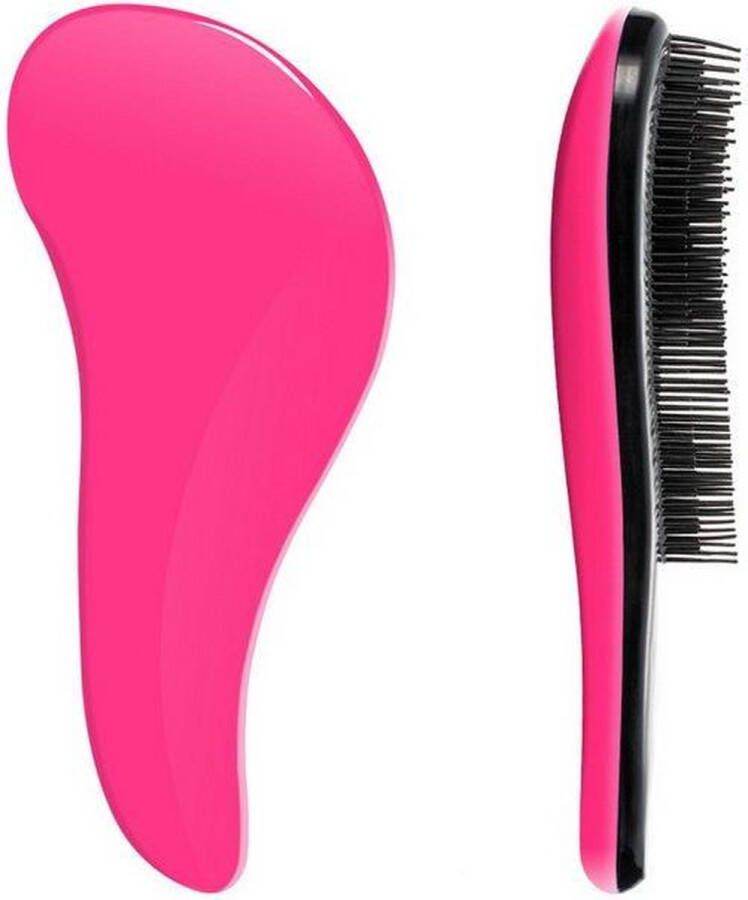 I MUSTHAVE Hairbrush Roze Teezer brush Anti klit hairbrush Beschermt haar Pijnloos Reisformaat Geschikt voor nat en droog haar Antiklit haarborstel