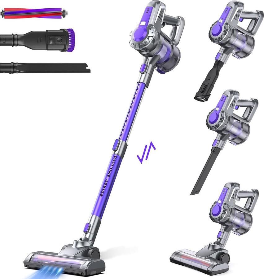 IAB XT1801 Accustofzuiger Snoerloze Stofzuiger 50 Minuten Looptijd 160 Volt