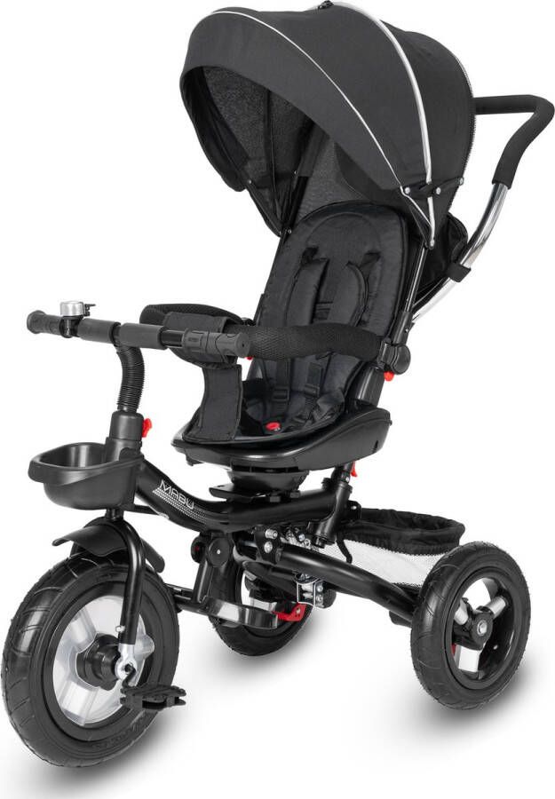 Ib style MABU 7-in-1 Driewieler Buggy 5-Puntsgordel 360° Draaibare Stoel Verstelbare Vering Extra Opbergruimte Blauw