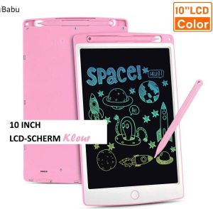 IBabu ™ LCD Tekentablet Tekenbord voor kinderen 10 INCH kleurrijke digitale display Grafische draagbaar tablet met geheugenslot Leuke en leerzame bezigheid Schrijven Roze