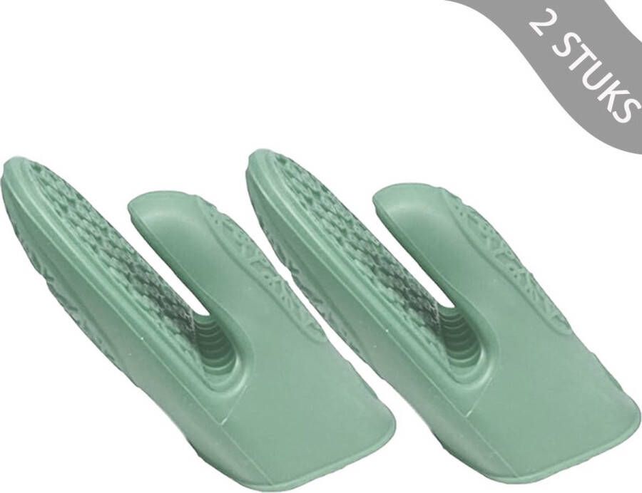 IBBO 2x Pannenlap Siliconen Set van 2 stuks Koken & Bakken Warmtebestendig Hittebestendig Ovenwanten Ovenhandschoenen Keuken BBQ Anti-verbrandingshandschoenen antislip rubber hoge temperatuur anti-hete handschoenen bes
