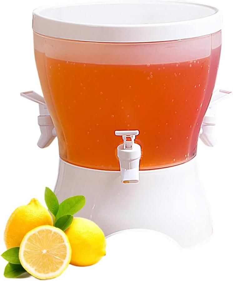 IBBO Koelkast Drank dispenser Sap dispenser 3 in 1 3 aparte dispensers 3.75 liter plastic drankdispenser met 3 compartimenten ijswatercontainer voor zomerse sappen koud water ijsthee melk bier