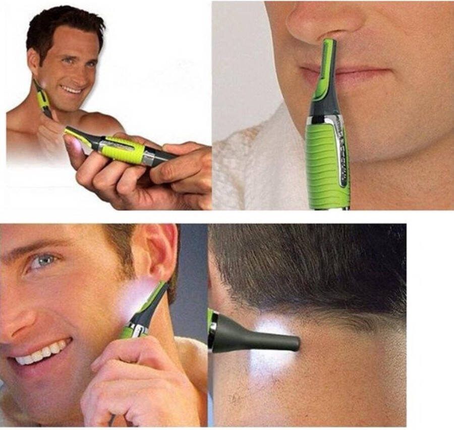 IBBO Oortrimmer Neustrimmer Oor Neus Wenkbrauw Nek Trimmer Oorhaar Neushaar Wenkbrauwen Nekhaar Haar