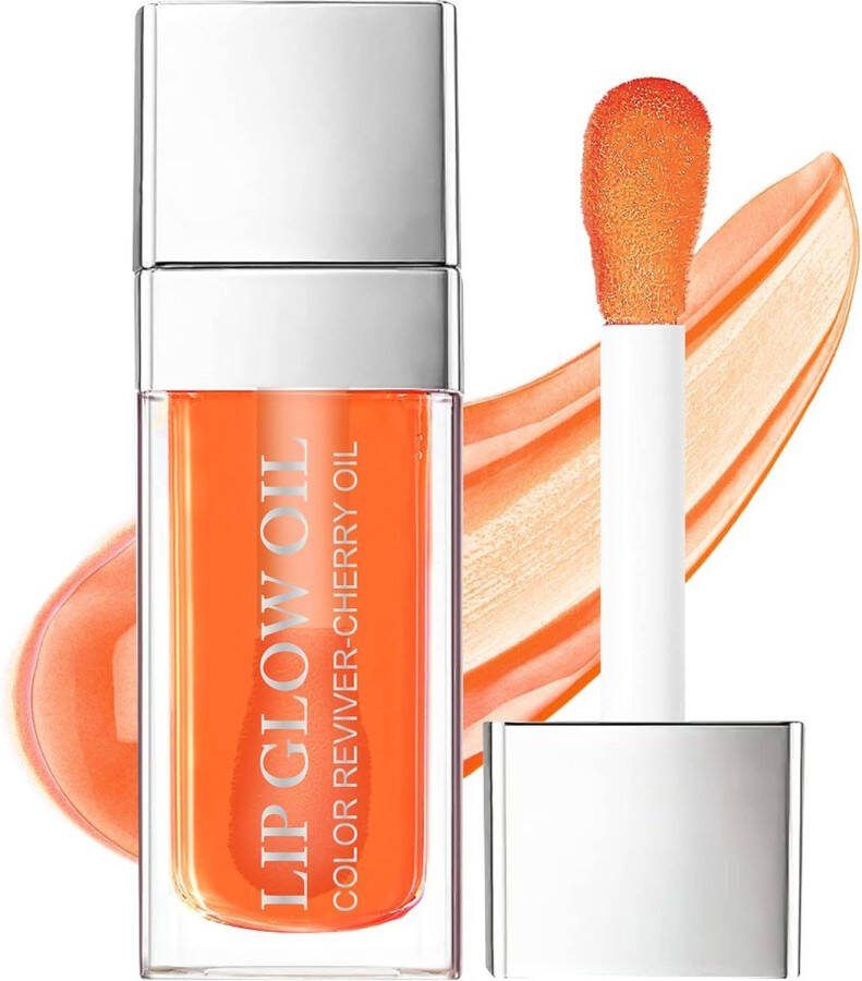 Ibcccndc Lip Oil Getinte coral Oranje 004 Hydraterende Lip Oil Langdurige Voedende Lip Hydraterende Lipgloss Tint Lipstick voor Vrouwen Glitter Shine Liquid Lipstick Lip Glaze Makeup Cosmetic (Plumping)
