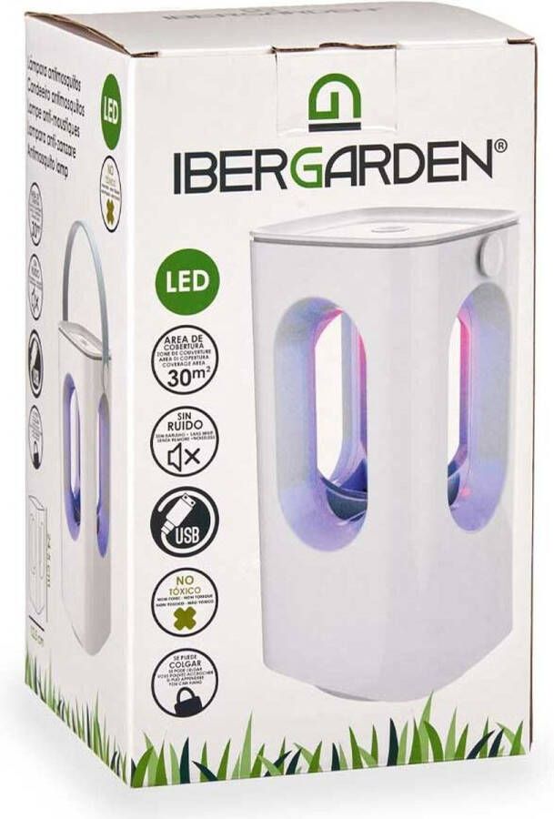IBERGARDEN Insecten killer lamp wit 22 cm anti muggen buitenlamp Insectenlampen