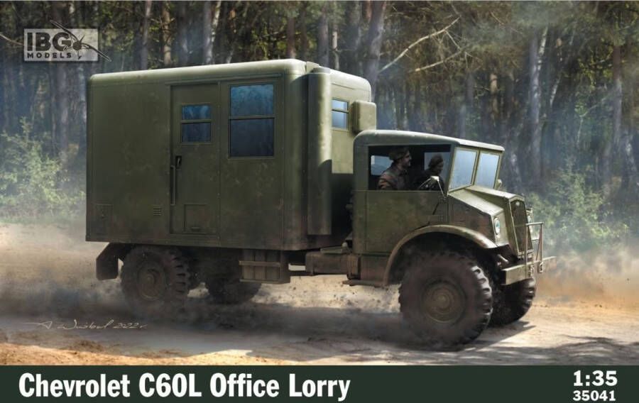 IBG Models 1:35 35041 Chevrolet C60L Office Lorry Plastic Modelbouwpakket
