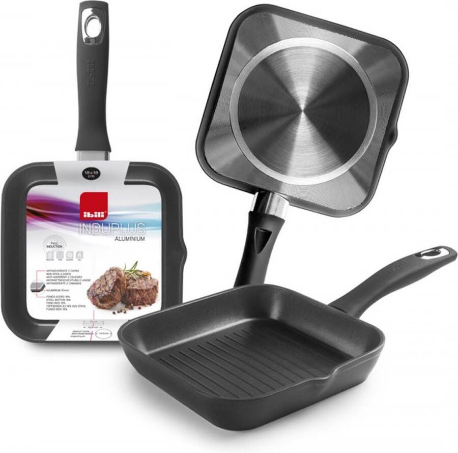 Ibili Induplus Grillpan Aluminium 18x18cm