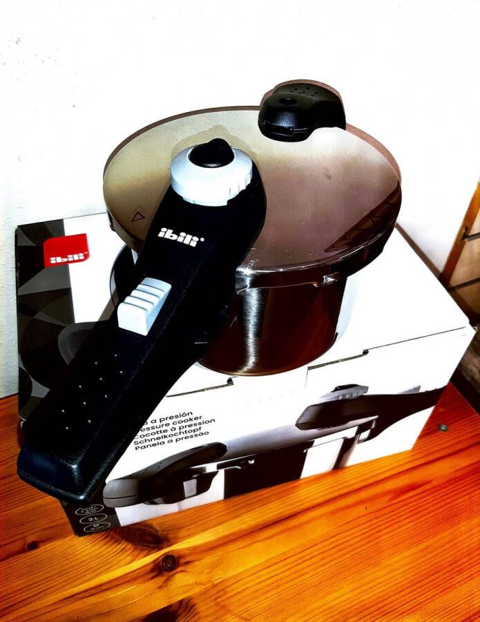 Ibili Pressure cooker snelkoker 2 liter diameter 16 cm inox 18 10