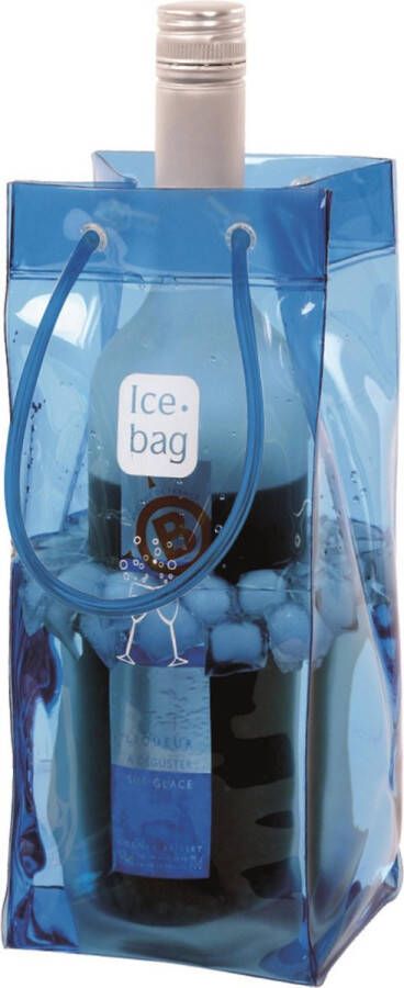 Ice Bag IceBag Wijnkoeler Blauw Design Collection 11x11x25 5cm Eenvoudig mee te nemen Champagne koeler